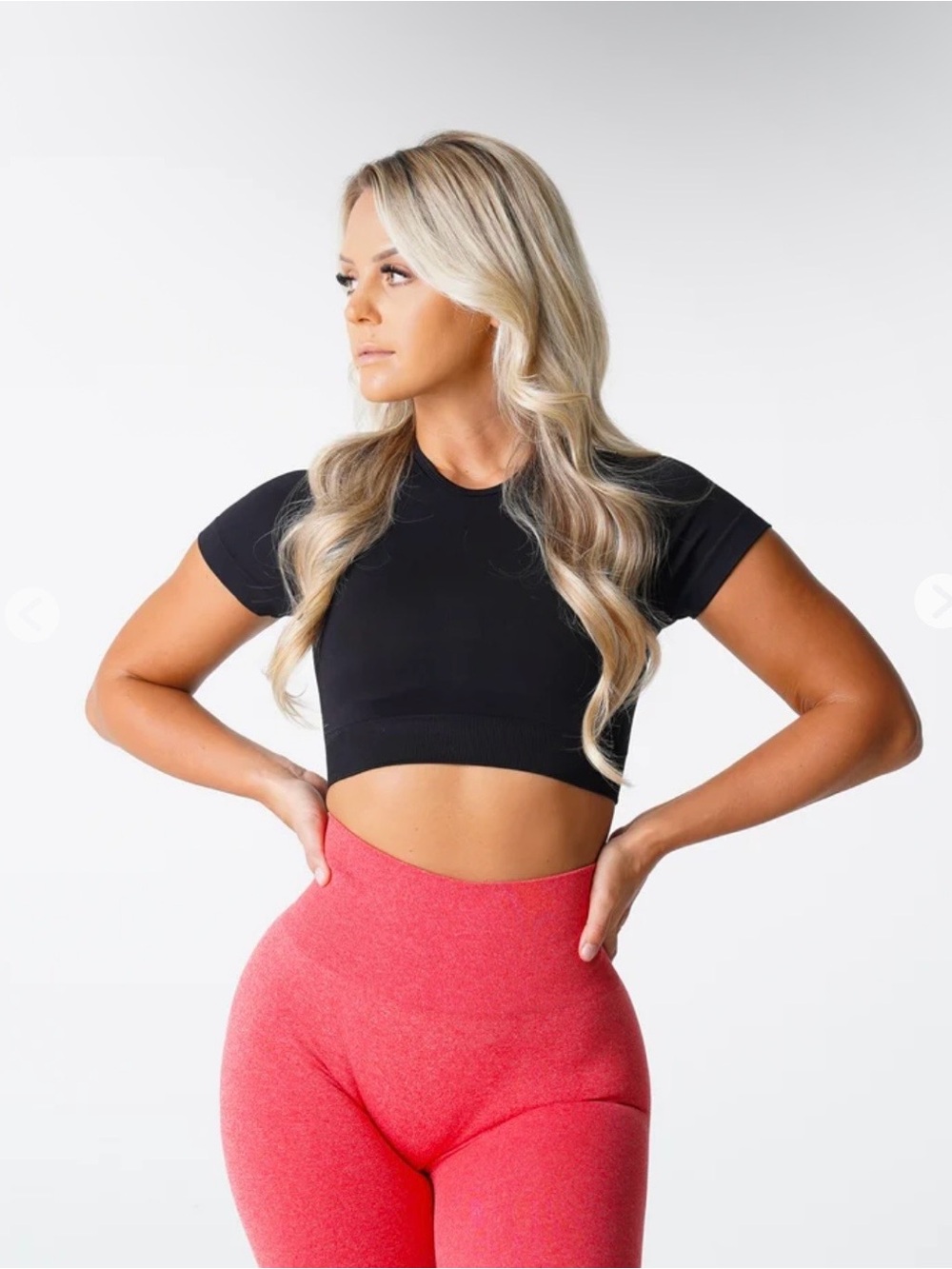 NVGTN Black Vortex Seamless Bra Top